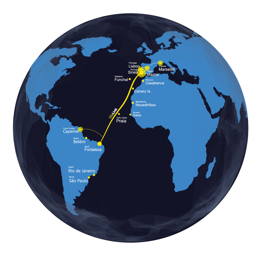 Map illustration EllaLink Cable