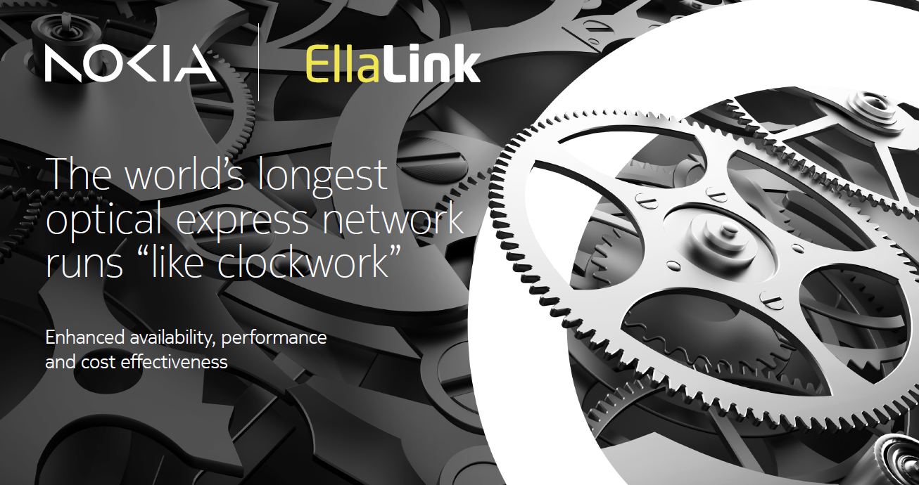EllaLink and Nokia Case Study on the longest all-optical backhaul in the world - working like a Clockwork Network